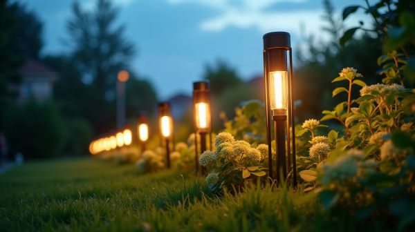 Éclairez votre jardin avec des luminaires solaires design