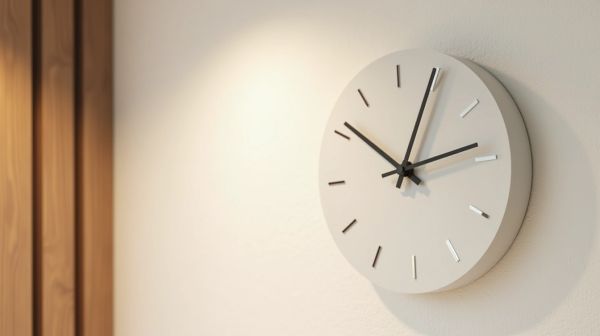 Optez pour une horloge murale silencieuse au design moderne