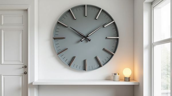 Optez pour une horloge murale silencieuse au design moderne